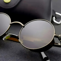 Spring Leg Design - Stylish Unisex Fashion Accessory for Men & Women, Brown Tinted Lenses, Perfect for Casual Outfits, Retro Glasses