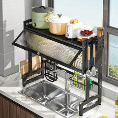 Rust-Resistant Sink Dish Drying Rack - Kitchen Over Sink Storage Organizer Shelf