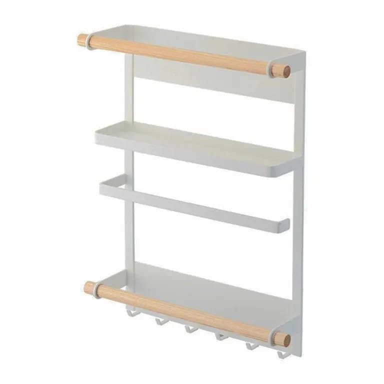 Magnetic Refrigerator Fridge Sidewall Storage Rack Shelf, Multi-use Kitchen Organizer