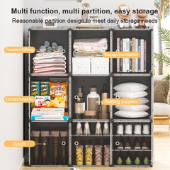 Multilayer Shoe Rack - Dustproof Shoes Cabinet with Doors
