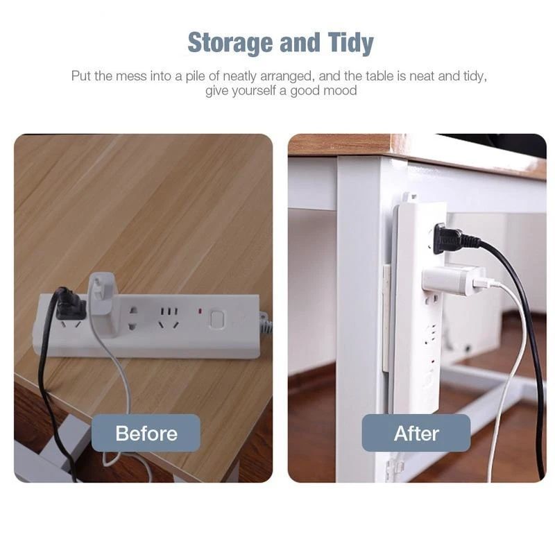 2 Pcs Wall Mount Punch Free Socket Holder