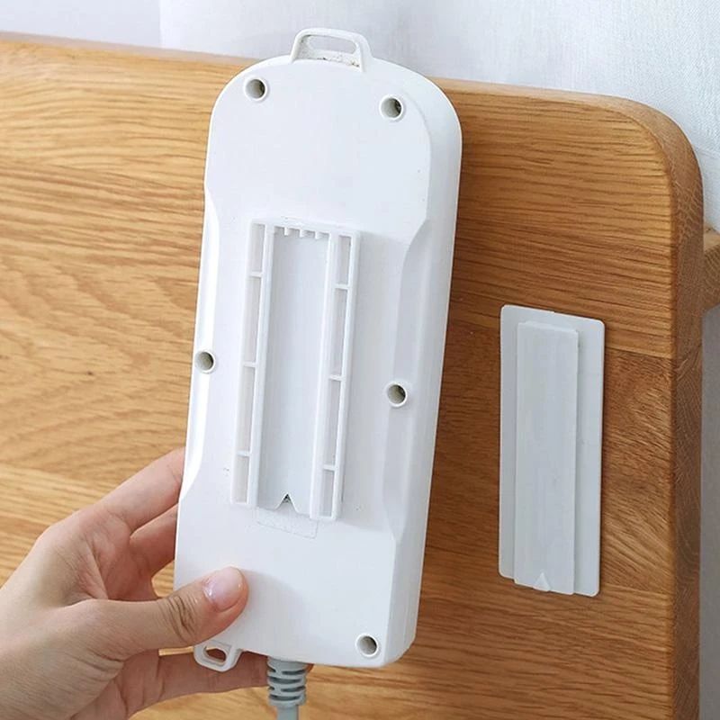 2 Pcs Wall Mount Punch Free Socket Holder