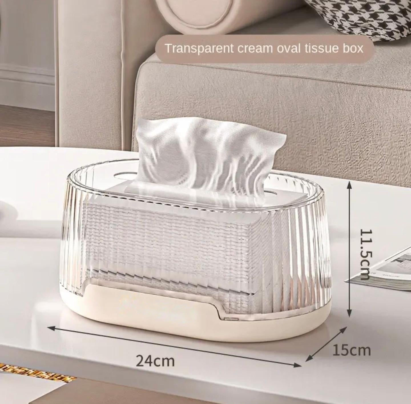 Transparent Tissue Box, Dustproof Tissue Holder for Home, Office Use
