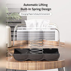 Transparent Tissue Box, Dustproof Tissue Holder for Home, Office Use