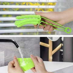 Window Blinds Cleaner Duster Brush - Washable, Reusable, and AC Cleaning Tool
