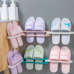 3 in 1 Foldable Slipper Rack - Sandals Holder for Household Organization (1PC)