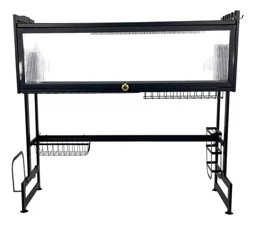 Rust-Resistant Sink Dish Drying Rack - Kitchen Over Sink Storage Organizer Shelf